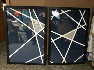 Geometric Framed Prints (Lot of 2)