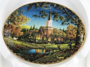Terry Redlin - April - Collectors Plate - Certificate of Authenticity