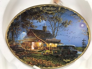 Terry Redlin - October - Collectors Plate - Certificate of Authenticity