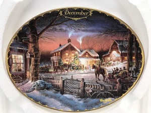 Terry Redlin - December - Collectors Plate - Certificate of Authenticity