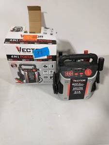 lot 47 image: VECTOR 800 Peak Amp Jump Starter with 120 PSI Compressor