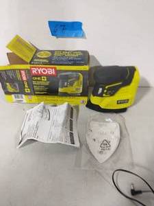 lot 67 image: RYOBI18-Volt ONE Corner Cat Finish Sander (Tool Only)