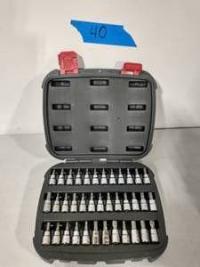 lot 40 image: HUSKY 38 in. Drive Master Bit Socket Set (37-Piece)