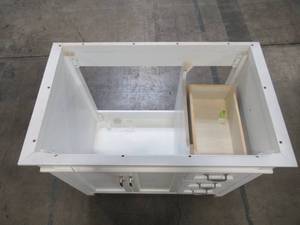 lot 212 image: Foremost Ashburn 36 in. W x 21.75 in. D Vanity Cabinet in White ASWA3621DL