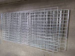lot 408 image: 11 Steel Mesh Panels