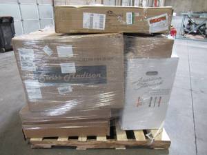 lot 415 image: WHOLESALE MIXED PALLET OF MISCELLANEOUS TOILET BOWLS, TANKS, & MORE