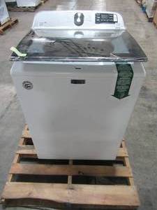 lot 304 image: Maytag Smart capable 4.7-cu ft High Efficiency Top-Load Washer (White) MVW6230HW