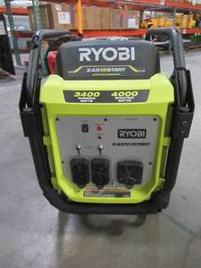 lot 18 image: Ryobi 4000-Watt Gasoline Powered Digital Inverter Generator RYi4022X