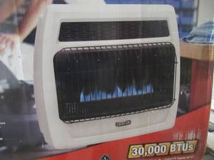 lot 324 image: Dyna-Glo 30,000 BTU Blue Flame Vent Free Natural Gas Thermostatic Wall Heater BFSS30NGT-4N