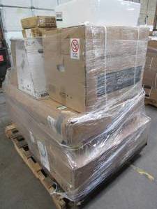 lot 420 image: WHOLESALE MIXED PALLET OF MISCELLANEOUS SINKS, A BIDET, TOILET SEATS AND MORE