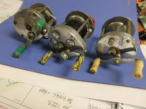 lot 314 image: VINTAGE PFLUEGER FISHING REELS