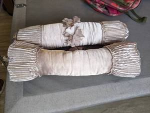 lot 327 image: Pair of Decorative Bolster Pillows