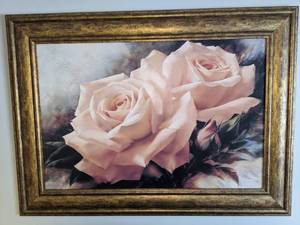 lot 350 image: Framed Igor Levashov Rose Art Print