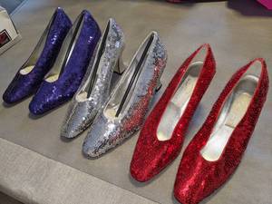 lot 351 image: Three Pairs of Dolce by Pierre Sequined Heels - Size 8W