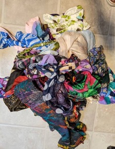 lot 476 image: Lot of Colorful Scarves