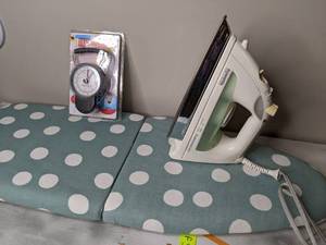 lot 361 image: Suitcase Travel Scale, Iron & Mini Ironing Board