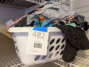 lot 482 image: Hamper Filled with Womens Clothing