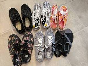 lot 403 image: Six Pairs of Womens Size 8 Sneakers & Water Shoes