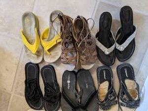 lot 409 image: Six Pairs of Womens Sandals Size 7 & 8