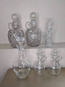 lot 114 image: Glass Decanters and Cruets