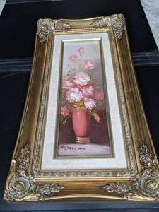 lot 55 image: Robert Cox (1934-2001) Signed Oil Painting in Ornate Gold Frame