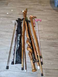 lot 575 image: Lot of Canes and Walking Sticks