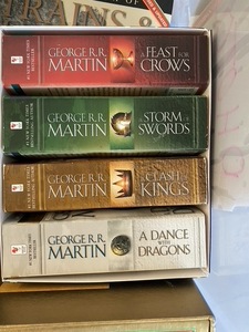 lot 581 image: Books 2-5 of Game of Thrones Paperback Box Set