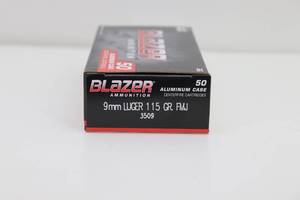 50 Blazer 9mm 115gr FMJ Bullets