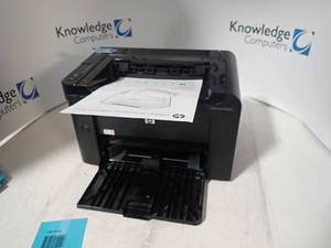 lot 34 image: HP&nbspLaserJet P1606dn Printer (includes power)