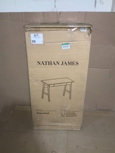 lot 4 image: Nathan James Telos White Home Office Writing Computer desk NEW see pics