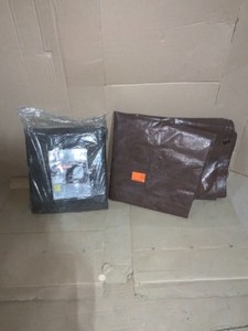 lot 10 image: 2 Heavy duty brownsilver all-purpose tarps see pics