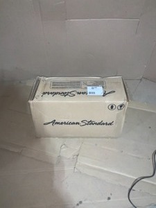 lot 27 image: AMERCAN STANDARD COLONY BOTTOM PART OF TOILET IN WHITE SEAT AND TOP TANK NOT INCLUDED NEW SEE PICS
