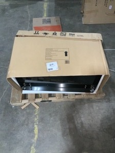 lot 50 image: HUSKY 36 in. W 3-drawer rolling tool cart in gloss black with hardwood top NEW see pics