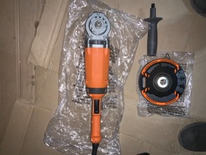lot 58 image: RIDGID15 AMP CORDED 7IN. TWIST HANDLE ANGLE GRINDER TESTED NEW SEE PICS