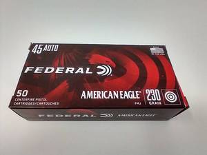 50 Rounds .45 FMJ Ammo