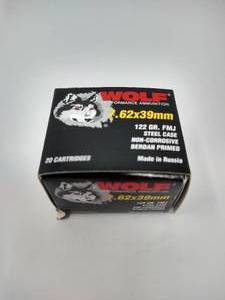 20 Rounds 7.62x39mm Ammo (AK-47)