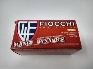 100 Rounds .40 S&W FMJ Ammo