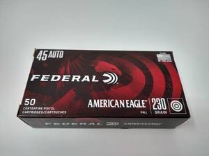 50 Rounds .45 FMJ Ammo