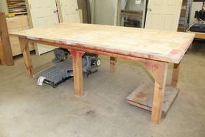 lot 393 image: Wood Work Table