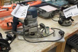 lot 353 image: Bosch Router 1618 with Betterley Flush Trimmer Base