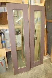 lot 389 image: Lot of (2) Swing Door with Glass Panel 22-34Wx80H