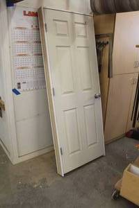 lot 372 image: Door 6-Panel with Frame and Hardware 30Wx80H