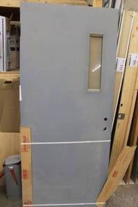 lot 378 image: Amweld Steel Fire Door 35-34Wx83-14H
