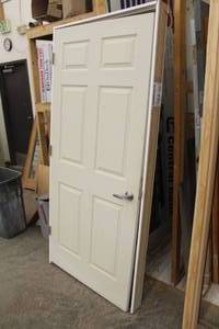 lot 384 image: Door 6-panel with Frame 36Wx80H