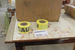 lot 426 image: Lot of (1 Case) CAUTION Tape Rolls (new)