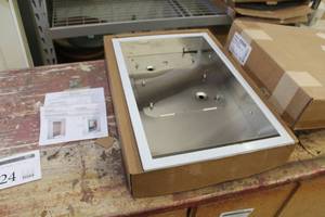 lot 424 image: Xlerator Clothes Dryer Recess Kit Wall Box Assembly XL14  (in box)