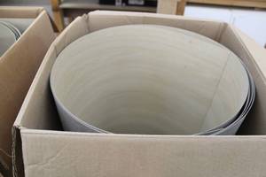 lot 412 image: Lot of (3) Laminate 48Wx144L Beigewood