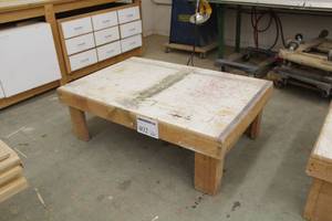 lot 402 image: Wood Work Table