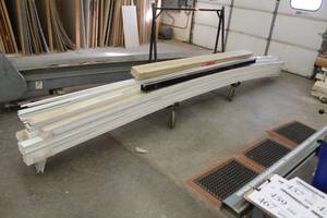 lot 458 image: Lot of (60) Wood Trim Boards 3x16L with some Corner Trim Boards 16L