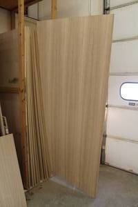 lot 459 image: Lot of (23) Oak Veneer Sheets 38x4x8
